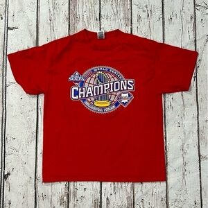 Philadelphia Phillies 2008 World Series Champions MLB Baseball Sports Tee Tshirt
